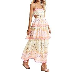 Floral Garden Party Dress Tea Party Dress Y2k Dresses | Amazon (US)