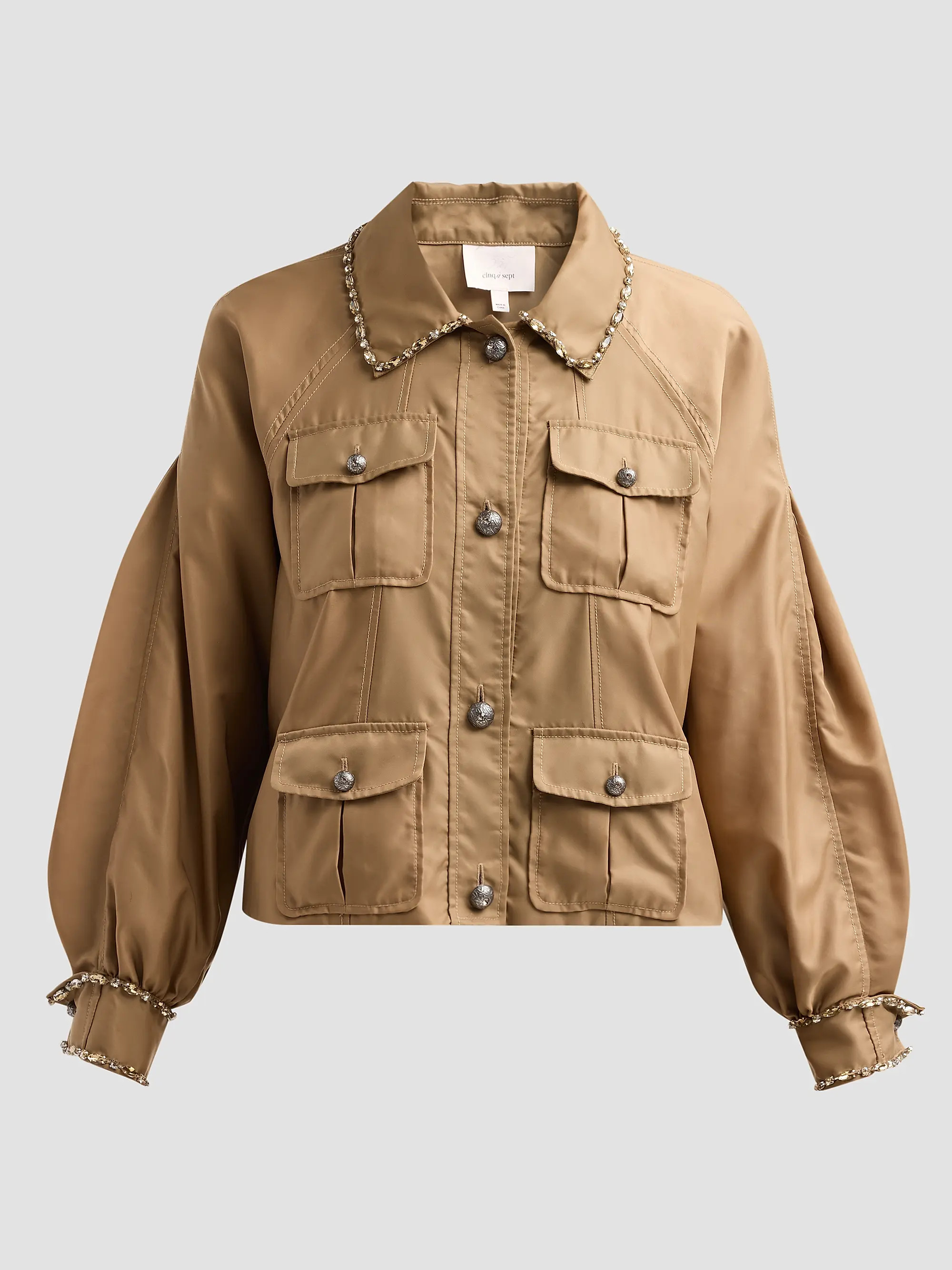 Adami Rhinestone Chain Utility Jacket | Saks Fifth Avenue
