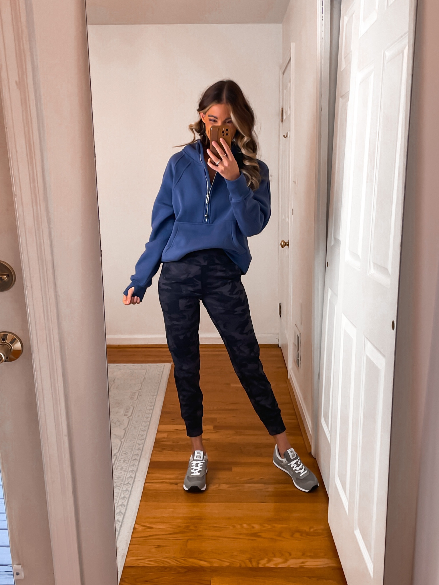 These camo joggers are super soft, stretchy and comfy! Material is high end! Fit super high rise. Wearing an xsmall. Size down if in-between sizes. My crop scuba sweatshirt also came with the lanyard although the stock photo doesn’t show it! Wearing a small.  

#LTKfitness #LTKtravel #LTKstyletip