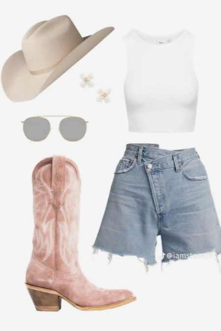 Nashville Outfit Inspo!

🤠 western wear, cowgirl boots, denim shorts, round sunglasses, cowgirl hat, Nashville ootd, Nashville bachelorette party fit

#LTKparties #LTKstyletip #LTKfindsunder50