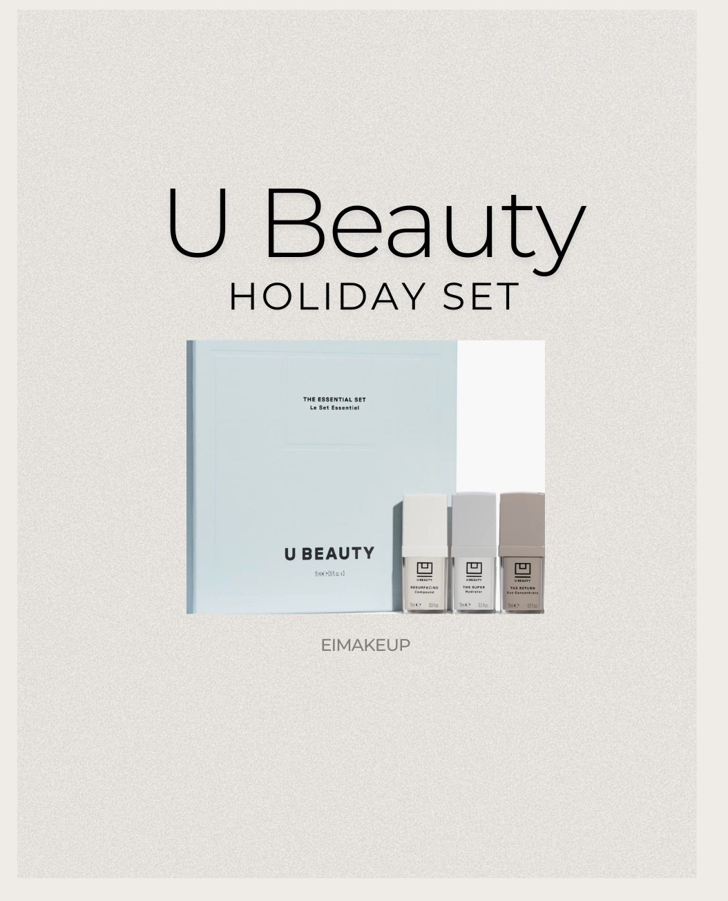 Great time to try out Ubeauty! Let me just say the resurfacing compound is my absolute favorite product to add in my routine, I use this first and then a moisturizer!! Healthy Hlowing skin without the irritation!! 

#LTKHoliday #LTKGiftGuide #LTKBeauty