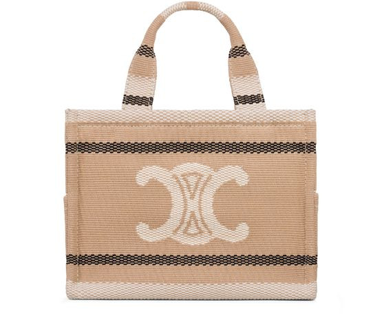 Small cabas Thais in striped textile with Triomphe - CELINE | 24S (APAC/EU)