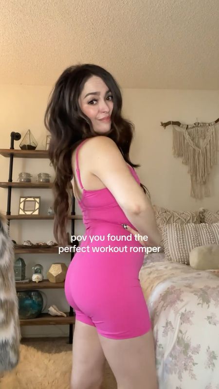 ahh I found the perfect workout romper on amazon! the top has the perfect amount of padding for all my petite girlies ✨ & how fun is this HOT PINK 🩷🎀 it’s giving Elle Woods *bend & snap*

#LTKfitness #LTKActive #LTKfindsunder50