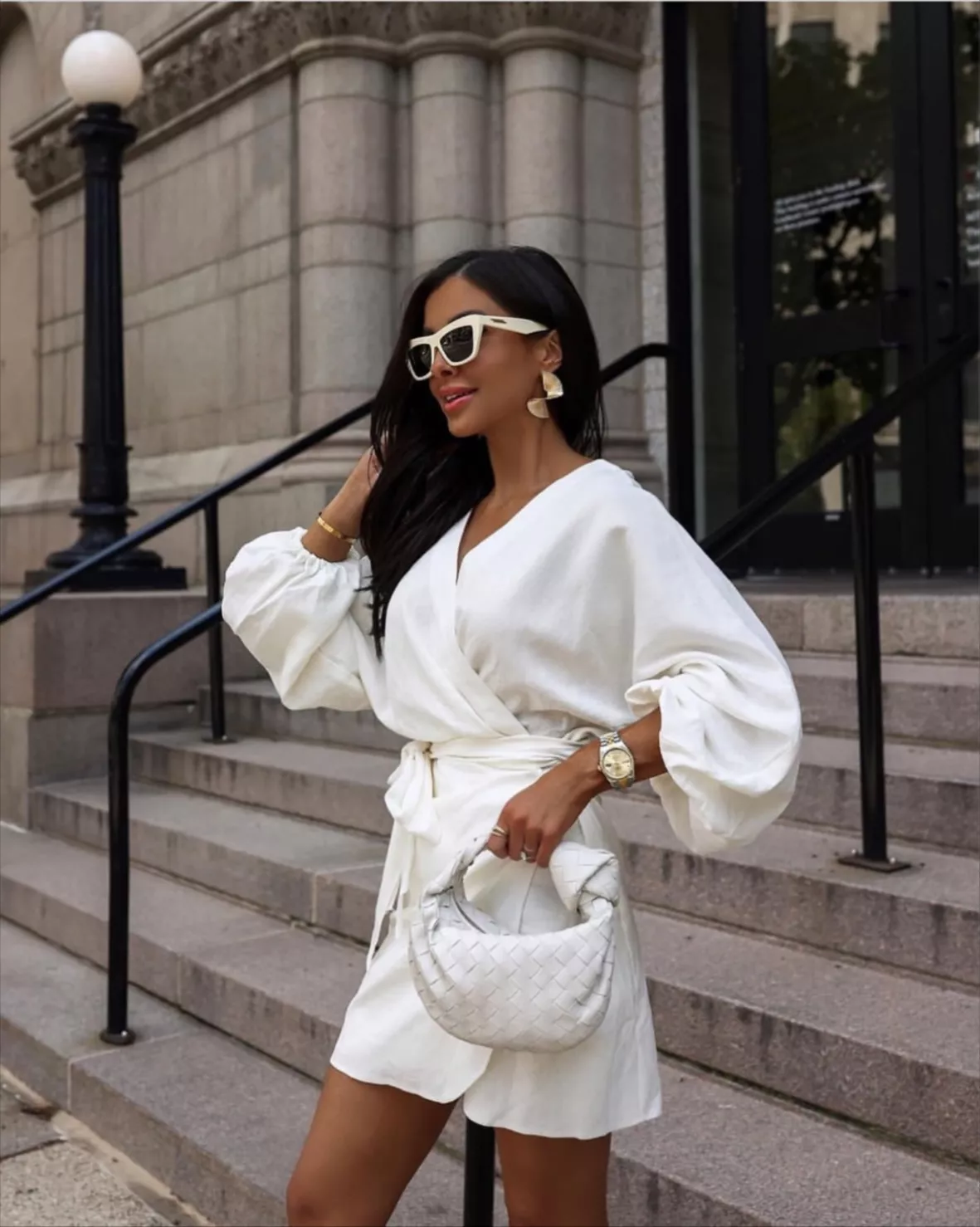 Plus Linen Wrap Shirt Dress curated on LTK