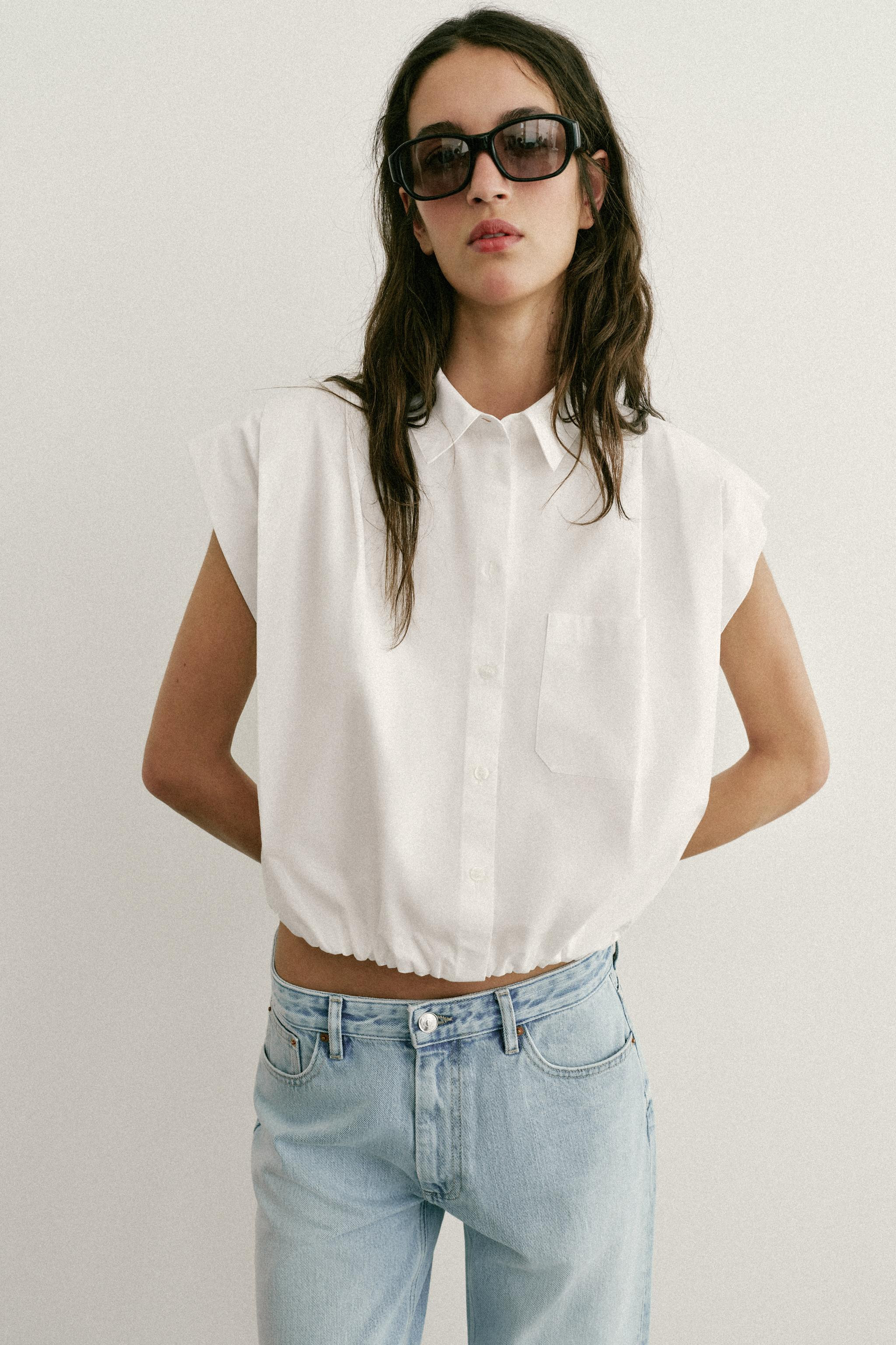 BALLOON CROPPED SHIRT | Zara US