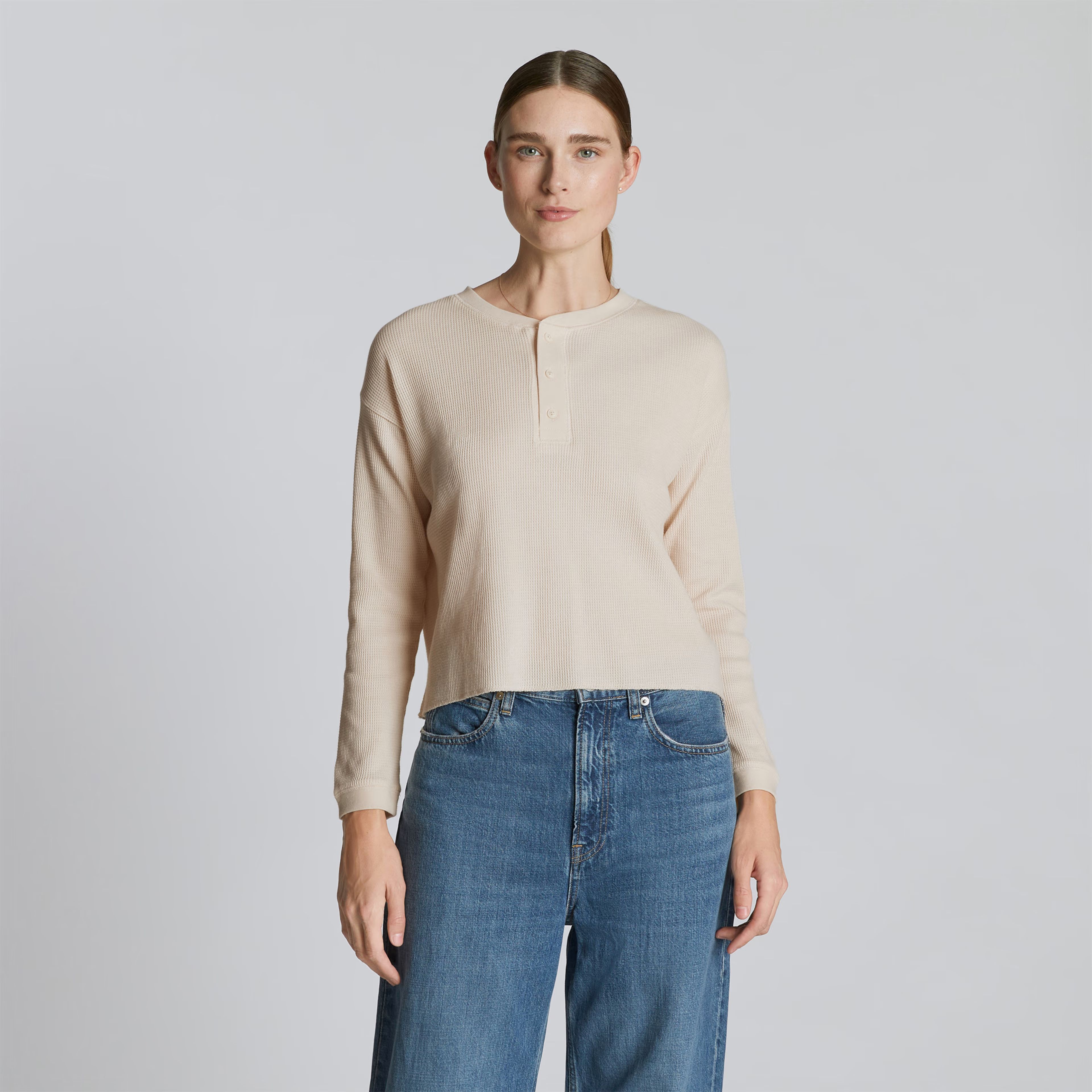 The Organic Cotton Waffle Henley | Everlane