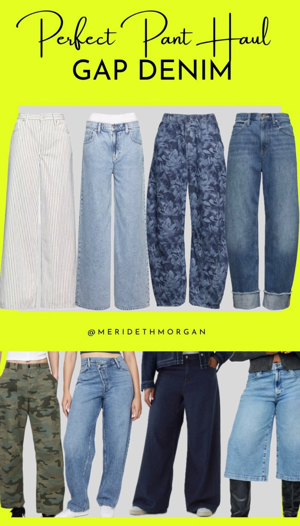 Recent denim haul from GAP!! I ordered size M/29 in all :)

#LTKMidsize