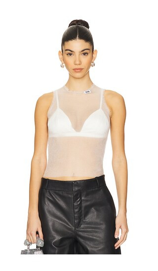Celluloid Knit Tank Top in Optic White | Revolve Clothing (Global)