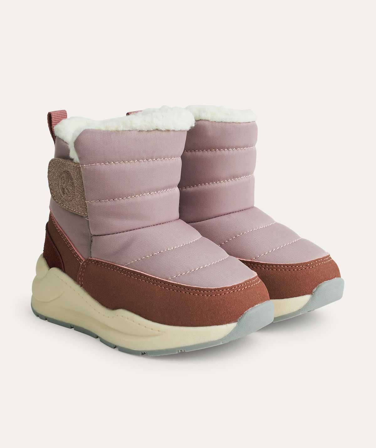 Quilted Snow Boot - Rose | KIDLY