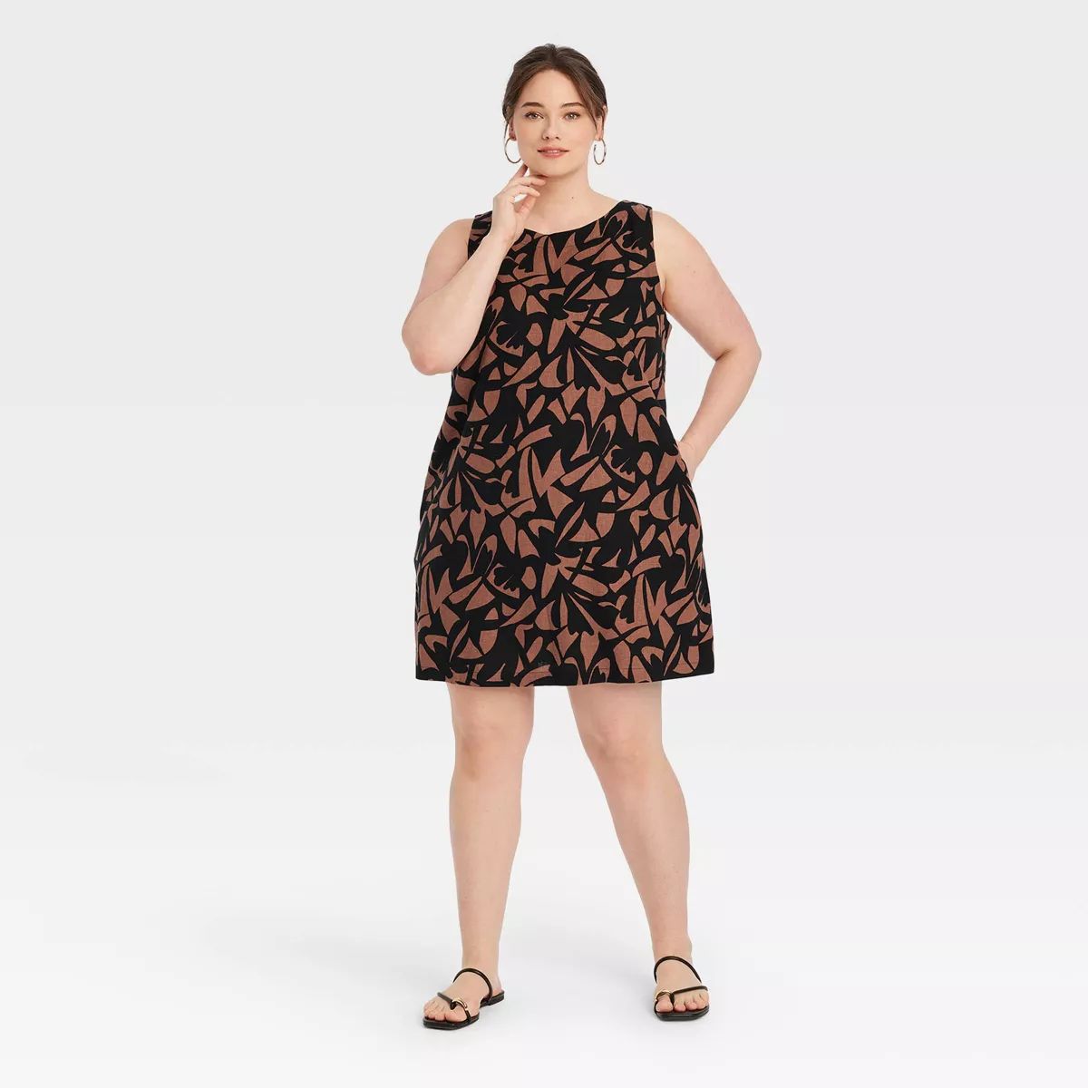 Women's Linen Mini Shift Dress - A New Day™ | Target