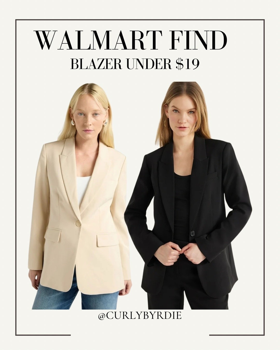 Great staple piece for the fall and at a great price! #walmartfinds #fallfashion #blazer #midsizefashion

#LTKMidsize #LTKSaleAlert #LTKFindsUnder50