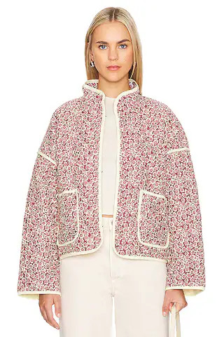 Free People Chloe Jacket in Maroon Combo from Revolve.com | Revolve Clothing (Global)