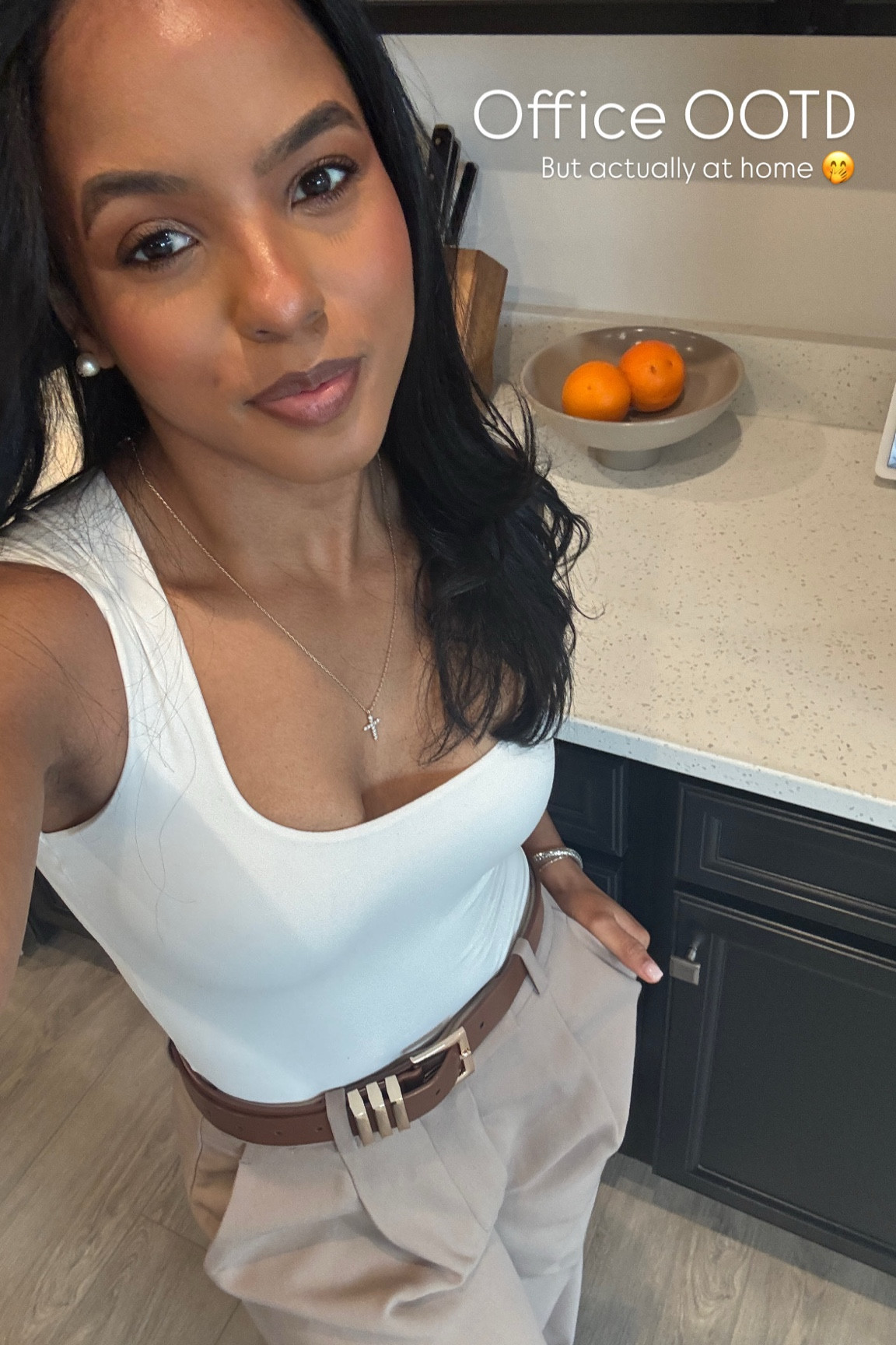 Mixing my basics 
Amazon top: xs
Abercrombie pants: 25R

#LTKStyleTip #LTKFindsUnder50 #LTKWorkwear