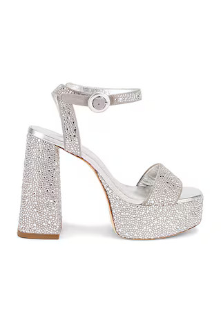 Larroude Dolly Crystal Platform in Gray & Crystal from Revolve.com | Revolve Clothing (Global)