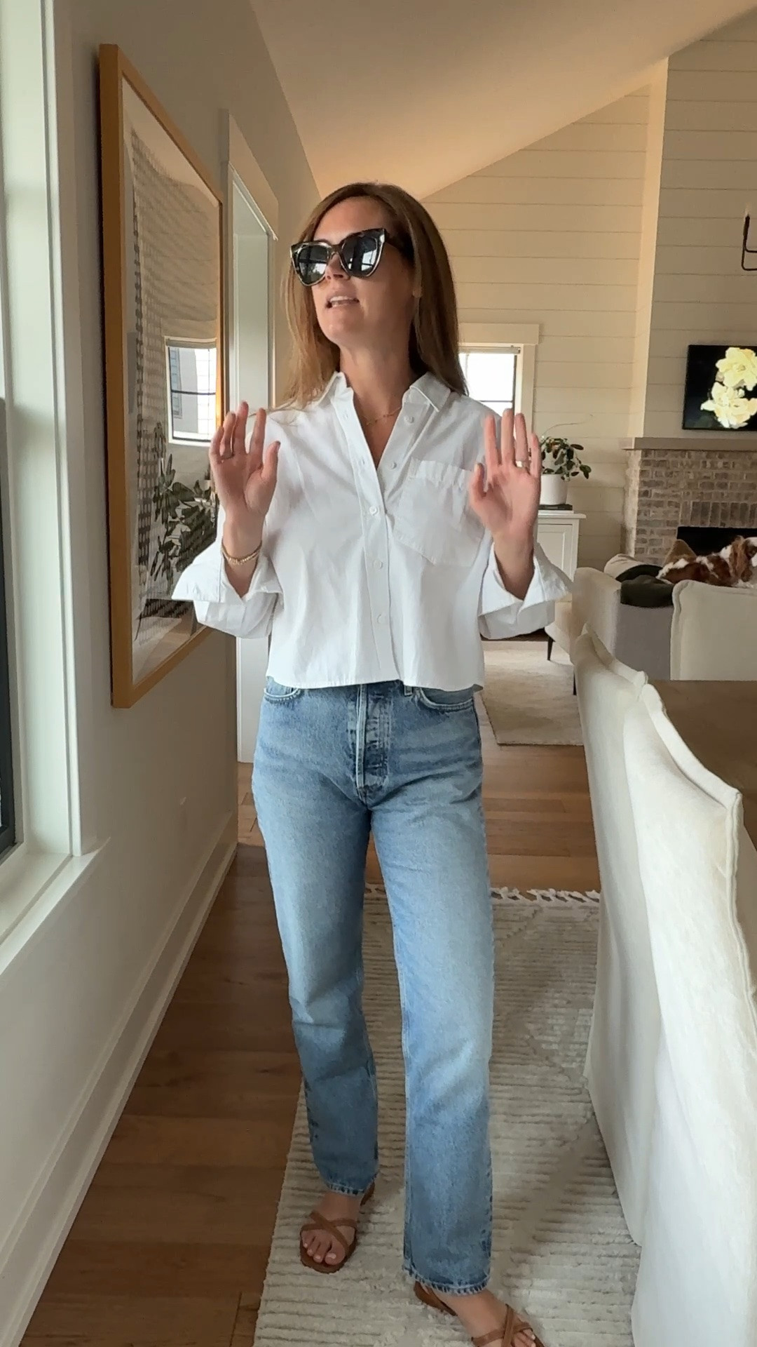 Jeans size 25
Top size XS

#LTKdayinmylife #LTKgrwm #LTKootd