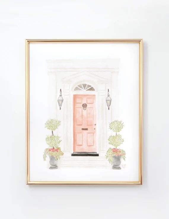 INSTANT DIGITAL DOWNLOAD Pink Door Art Print | Etsy (US)