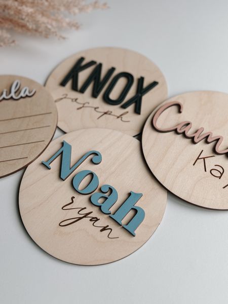 Baby name announcement signs and keepsakes! Get 15% off today & tomorrow!

#LTKsalealert #LTKbump #LTKbaby