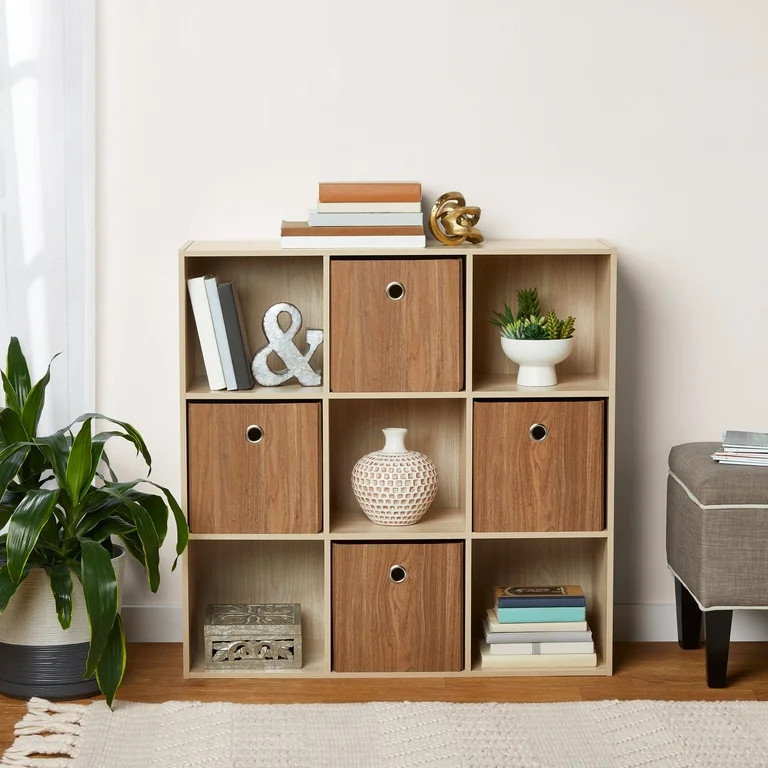 Mainstays 9 Cube Storage Organizer, Spring Pine | Walmart (US)