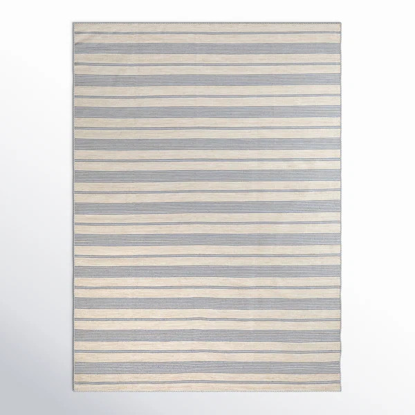 Shastina Coastal PET Yarn Blue/Ivory Rug | Birch Lane