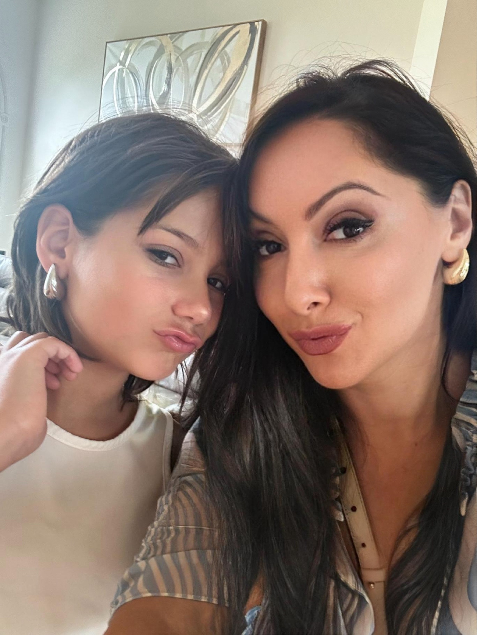 We got matching earrings so she wanted to do matching make up 😅 The earrings are super light weight and comparable! 

#LTKFindsUnder50 #LTKStyleTip #LTKParties