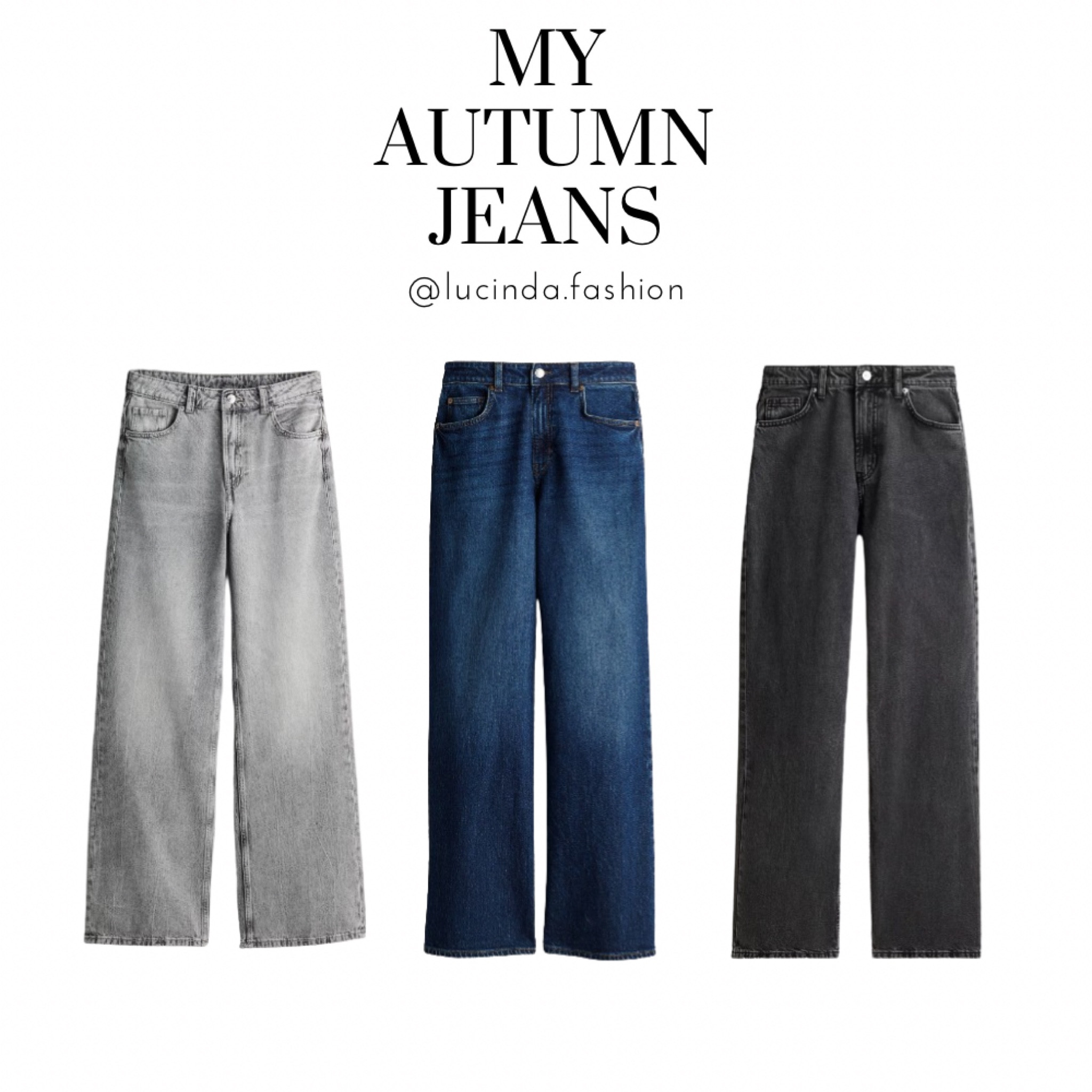 My Jeans for Autumn 🤎☕️🍂

Denim jeans, black jeans, grey jeans, flared jeans, autumn outfit 

#LTKuk #LTKautumn #LTKstyletip