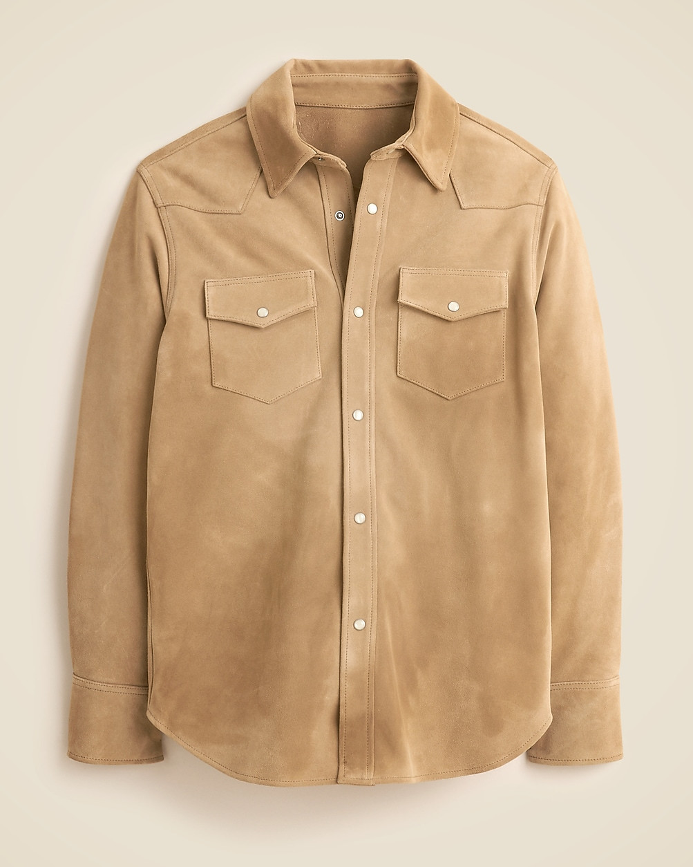 Italian suede western overshirt | J. Crew US