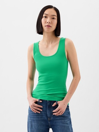 Ribbed Scoopneck Tank Top | Gap Factory