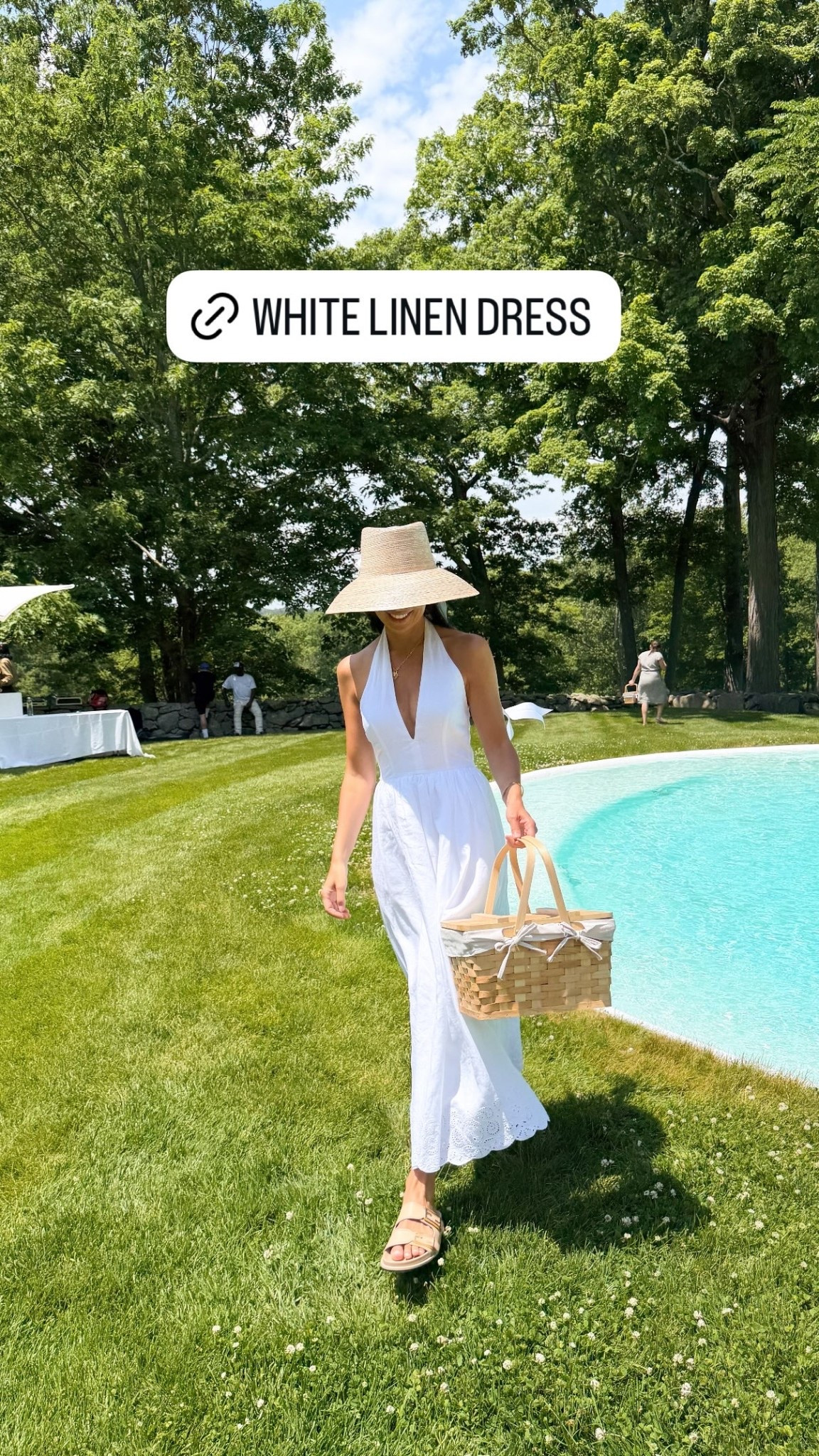 Easy white linen dress.

#LTKootd #LTKstorytime #LTKSeasonal