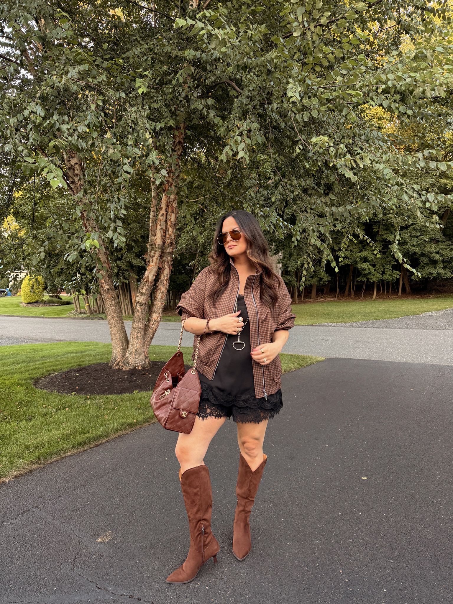 Wearing an XL in everything 

 #LTKSeasonal #LTKMidsize