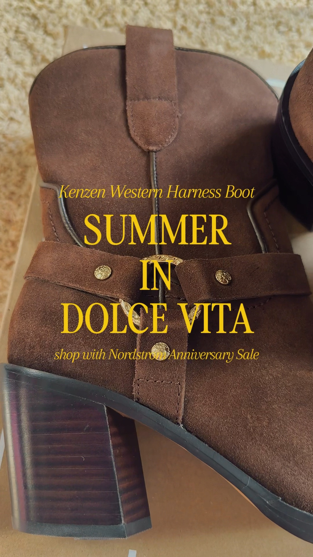 the cutest summer western style boot from Dolce Vita - available with the Nordstrom Anniversary Sale 

size up a half size

#LTKShoeCrush #LTKSaleAlert