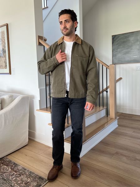 Cort is wearing a medium in jacket & tee, 30x30 in jeans, shoes are true to size.

#kathleenpost #outfitsfordudes #abercrombie

#LTKmens #LTKSeasonal