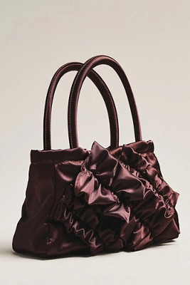 Damson Madder Frilly Alani Satin Bag | Anthropologie (US)