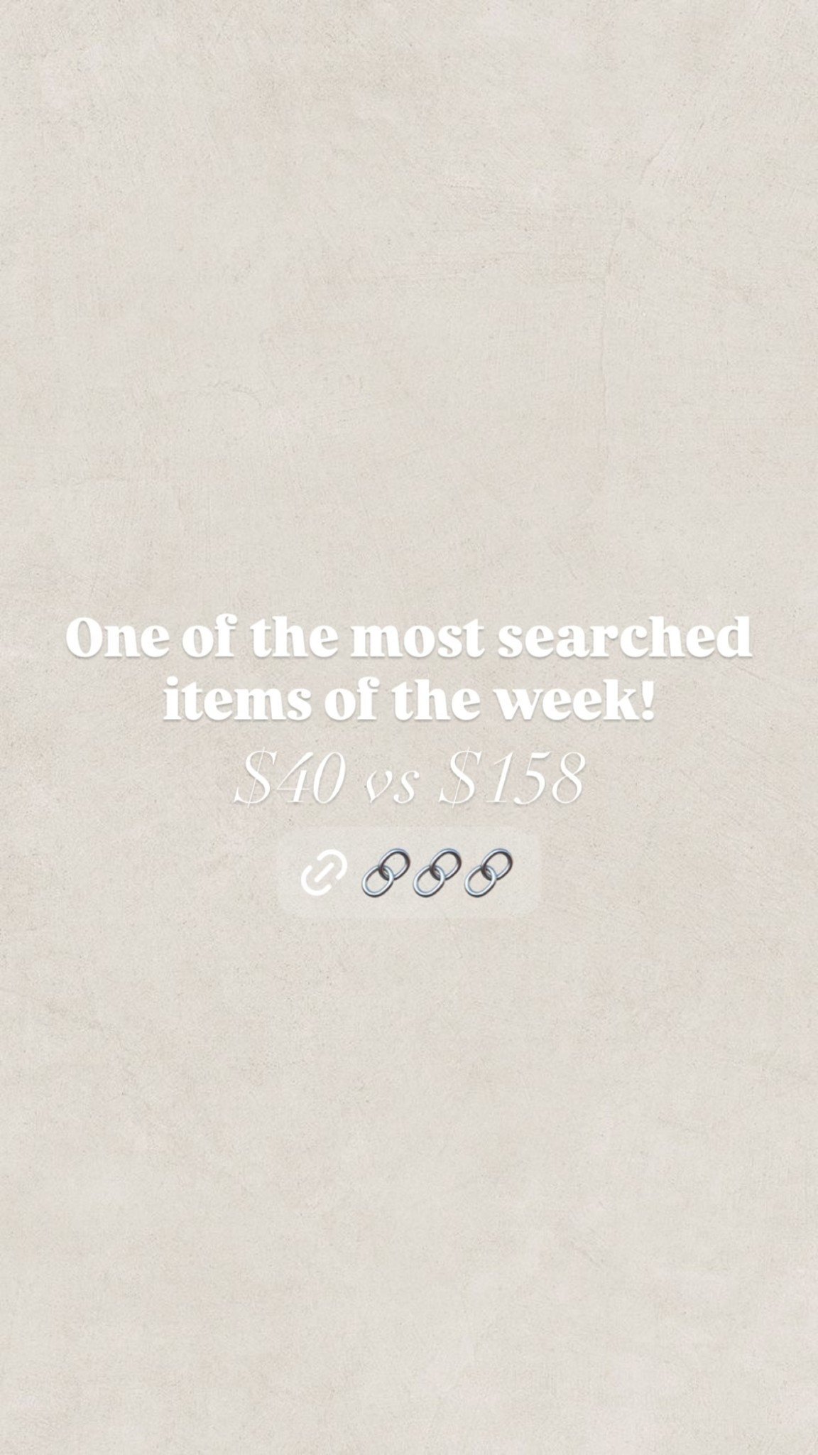 One of the most searched items of the week! $40 vs $158