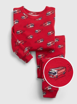 babyGap 100% Organic Cotton Fire Truck PJ Set | Gap (US)