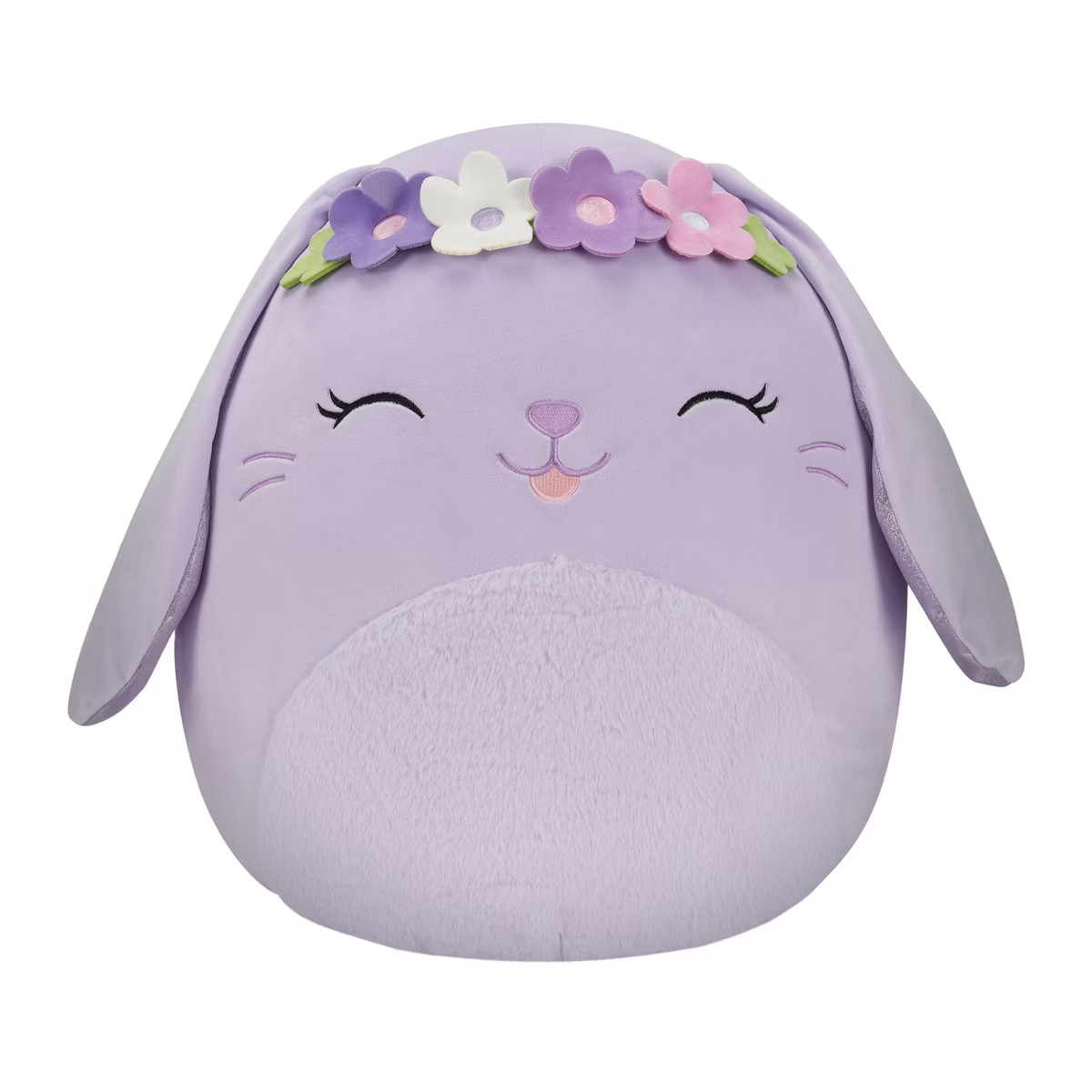 Squishmallows 16" Bubbles Lavendar Bunny with Flower Crown Large Plush | Target