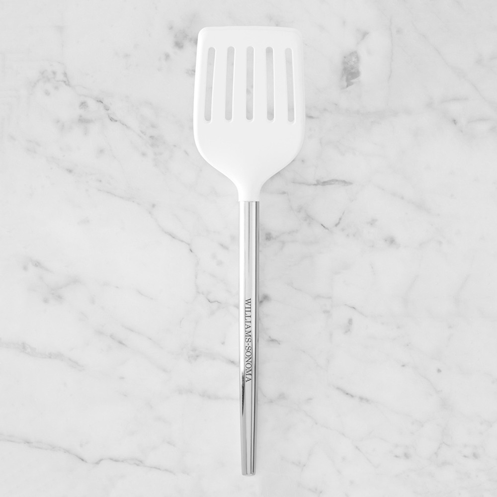 Williams Sonoma Stainless-Steel Silicone Slotted Turner | Williams-Sonoma