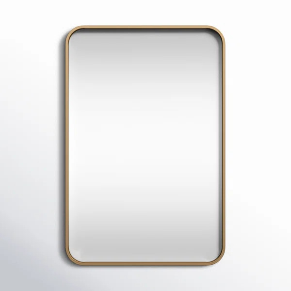 Sabine Metal Rounded Rectangle Wall Mirror | Wayfair North America