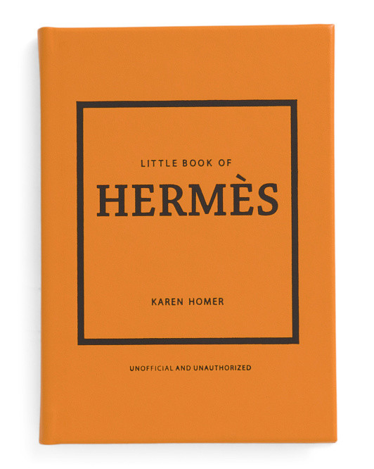 Little Book Of Hermes Leather Bound Book | TJ Maxx