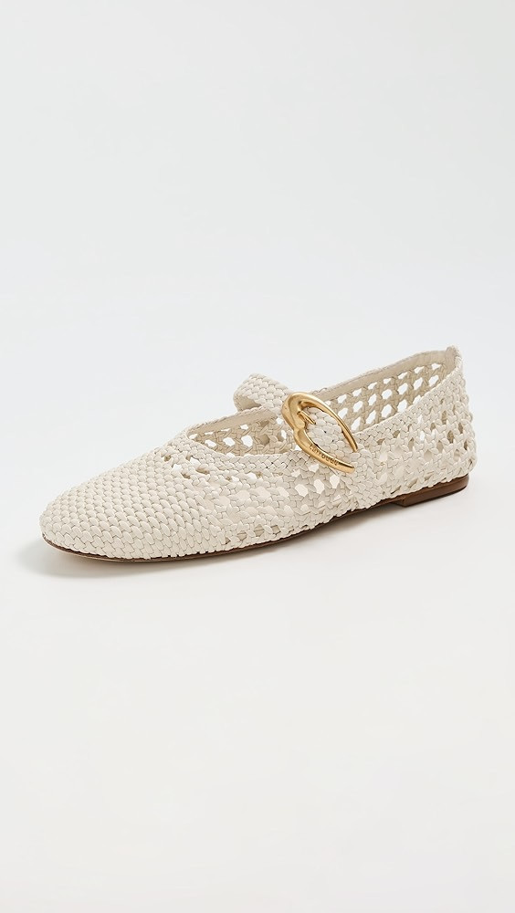 Larroudé Verona Macrame Ballet Flats | Shopbop | Shopbop