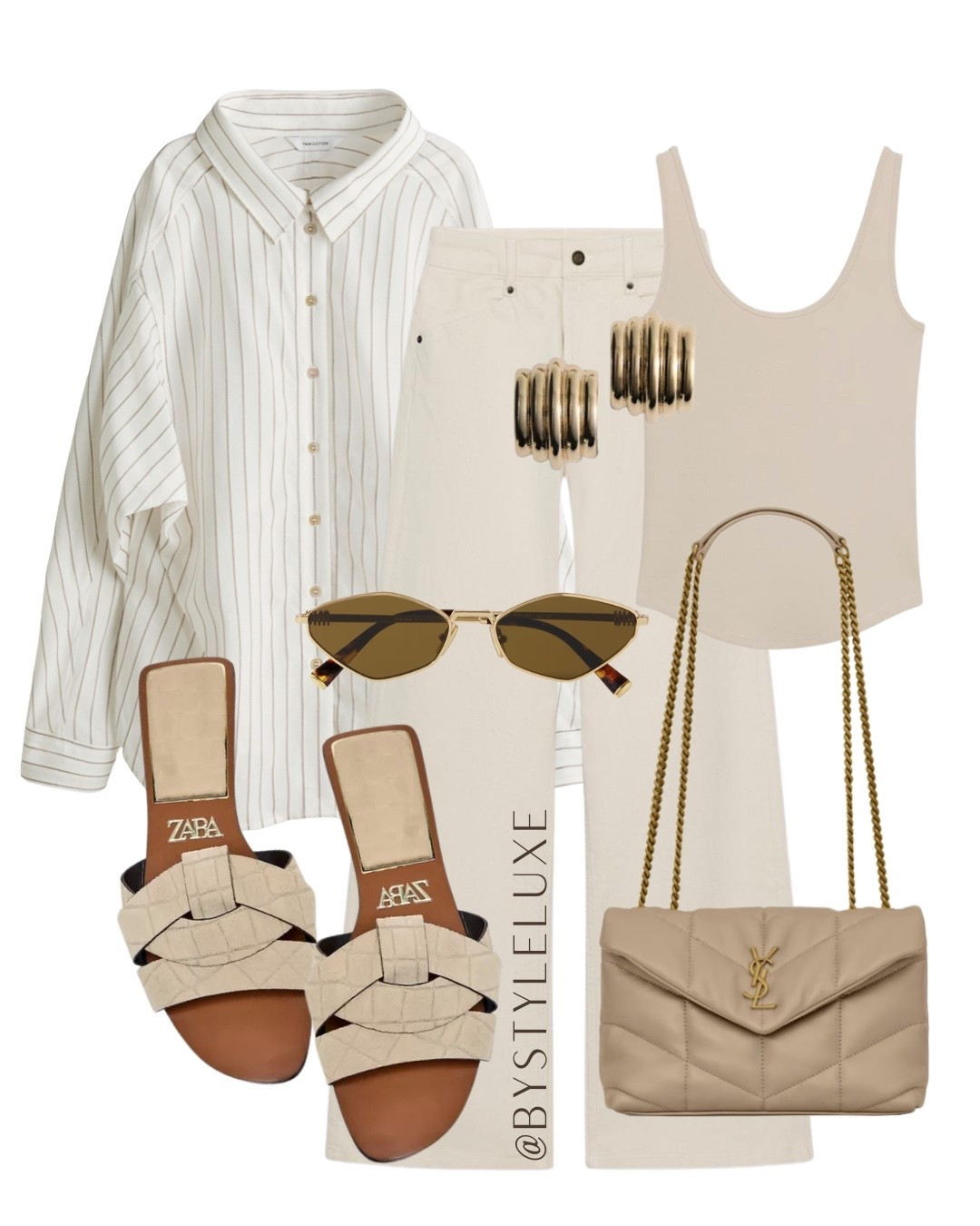 SHIRT - Oversized shirt styling in this clean and minimalist look for spring/summer 

#sandals #shirt #jeans

#LTKspring #LTKsummer #LTKuk