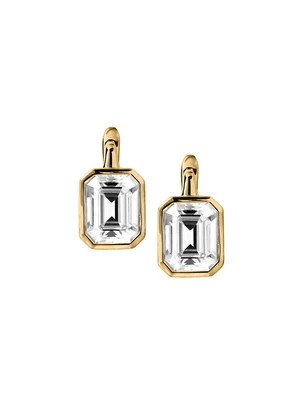 ODETTE EARRINGS IN MOISSANITE, 18K GOLD VERMEIL | Dorsey