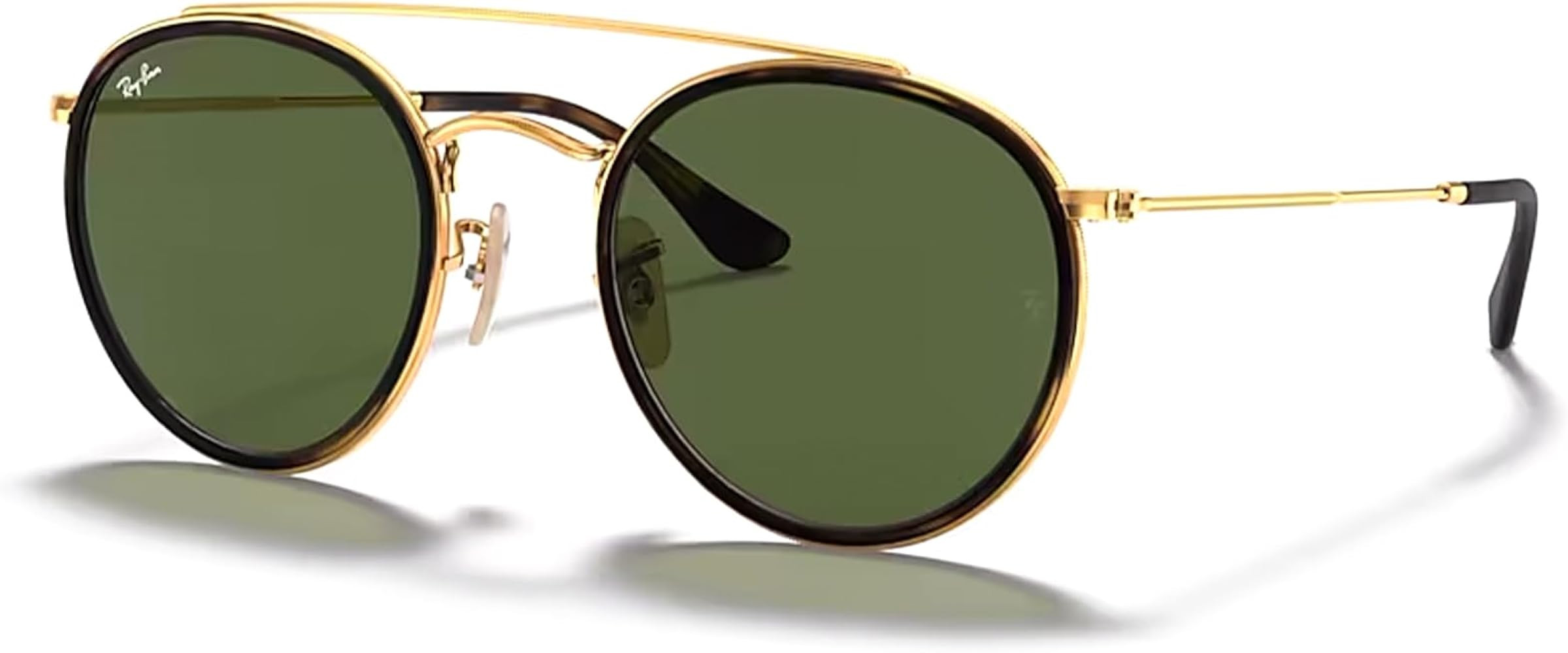 Ray-Ban RB3647N Double Bridge Round Sunglasses for Men for Women + BUNDLE with Designer iWear Eye... | Amazon (US)