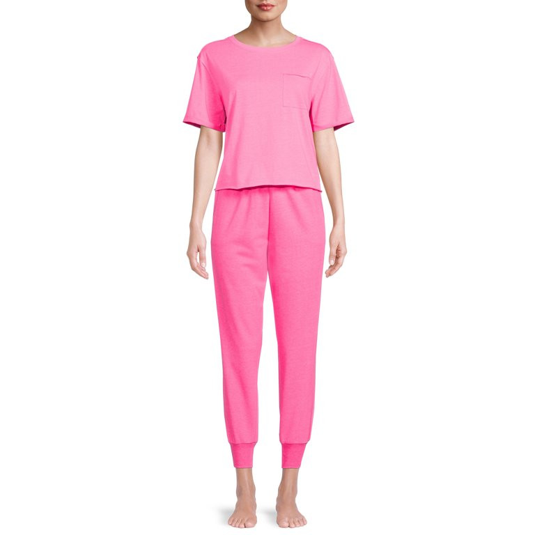 Peace, Love & Dreams Women's Bright Tie Dye Sleep PJ Set | Walmart (US)