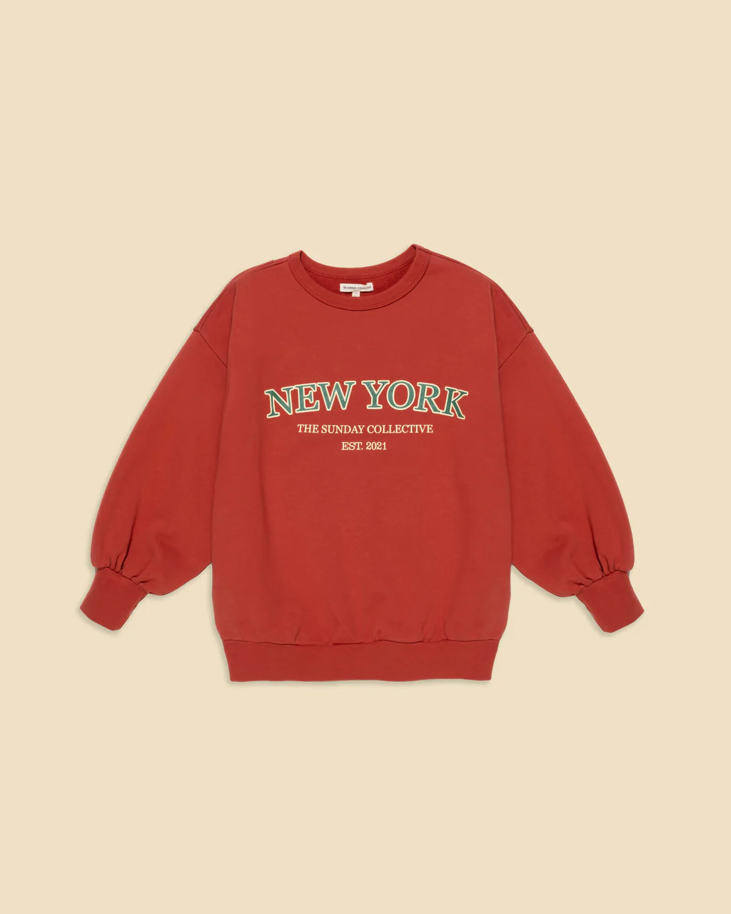Organic Weekend Sweatshirt in Rhythm Red | The Sunday Collective