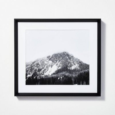 20&#34; x 18&#34; Majestic Mountain Framed Wall Art Black - Threshold&#8482; designed with Studio... | Target