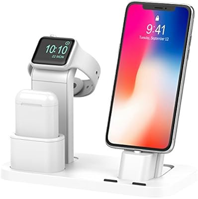 BEACOO Stand for iwatch 5, Charging Stand Dock Station for AirPods pro Stand Charging Docks Holde... | Amazon (US)