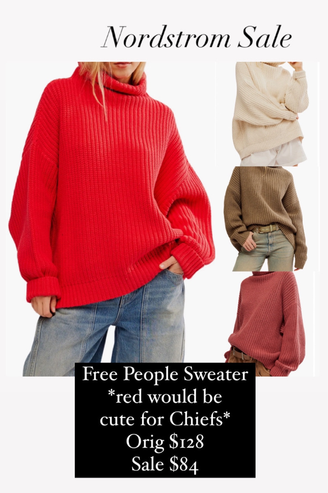 Nordstrom sale 
 Nordstrom 
NSale
Free People 
Sweater 

#LTKxNSale #LTKFindsUnder100 #LTKSaleAlert