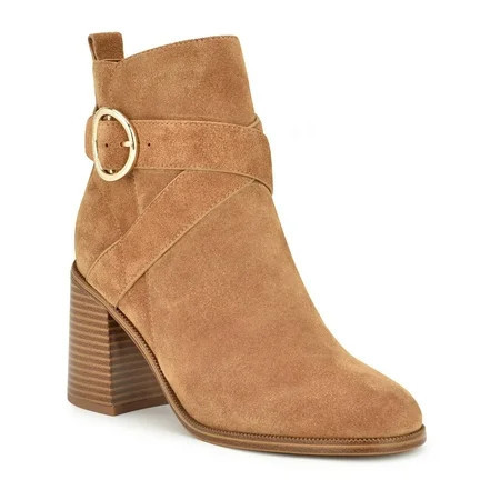 Nine West Womens NEEDYOU Comfort Insole Suede Booties | Walmart (US)