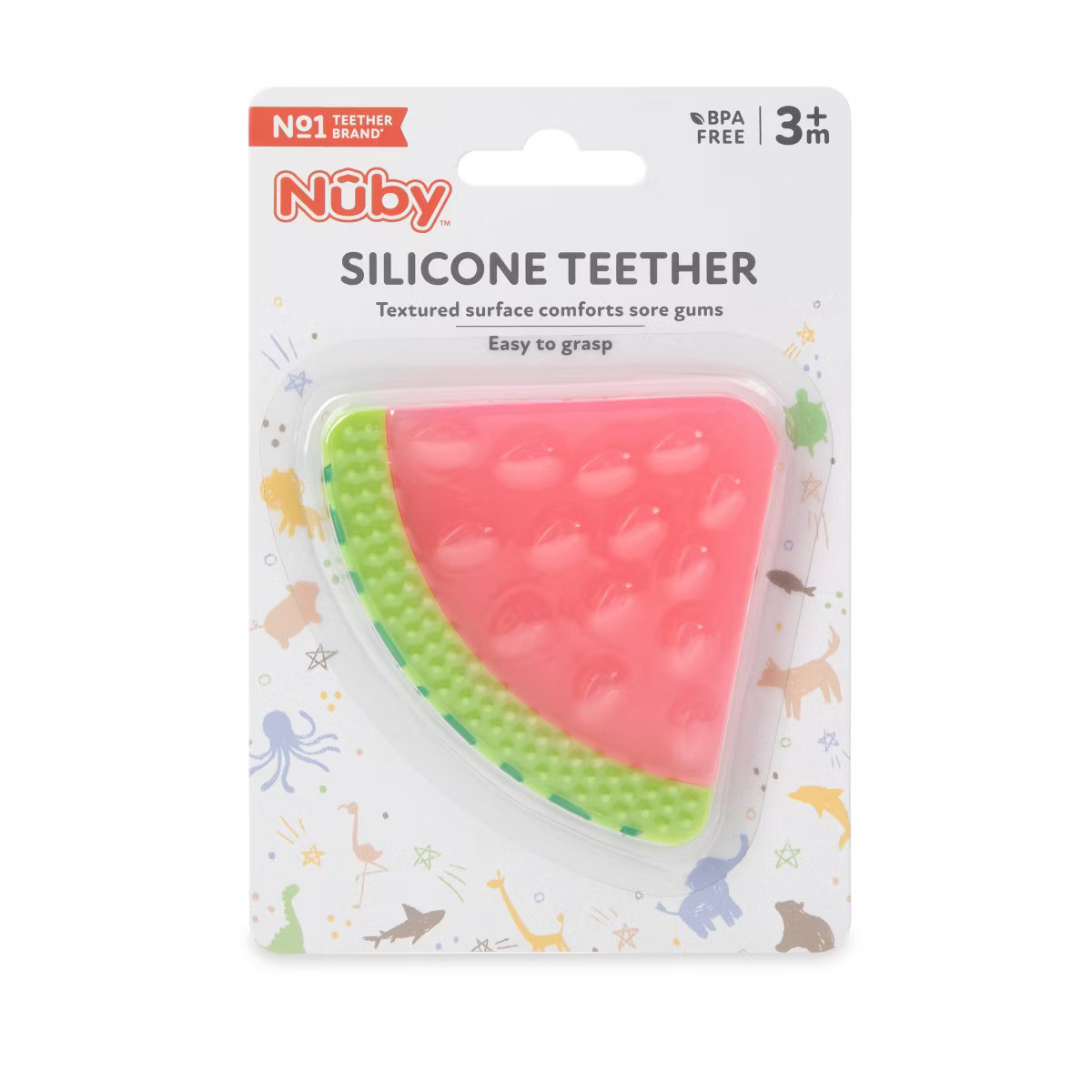 Nuby Silicone Fruit Teether - Watermelon | Target