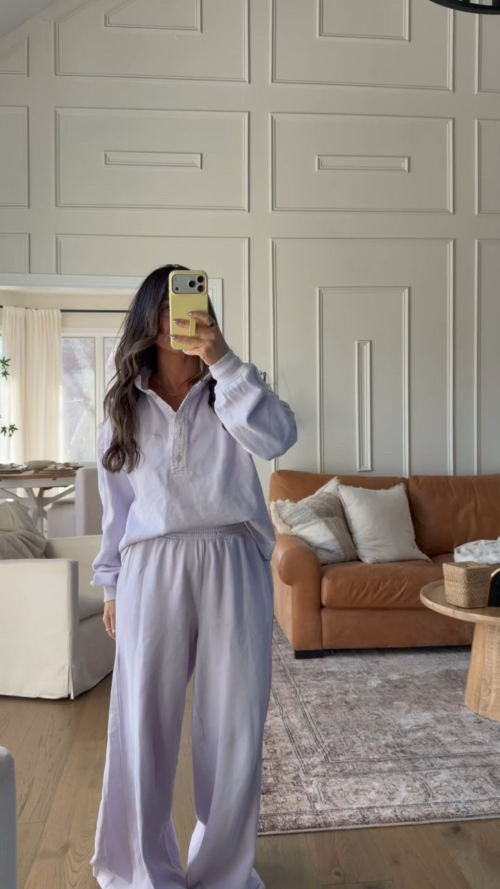 This wide leg lavender set is my FAVORITE 🤩💜 wearing an XS in the top and bottoms 

#LTKootd #LTKSeasonal #LTKgrwm